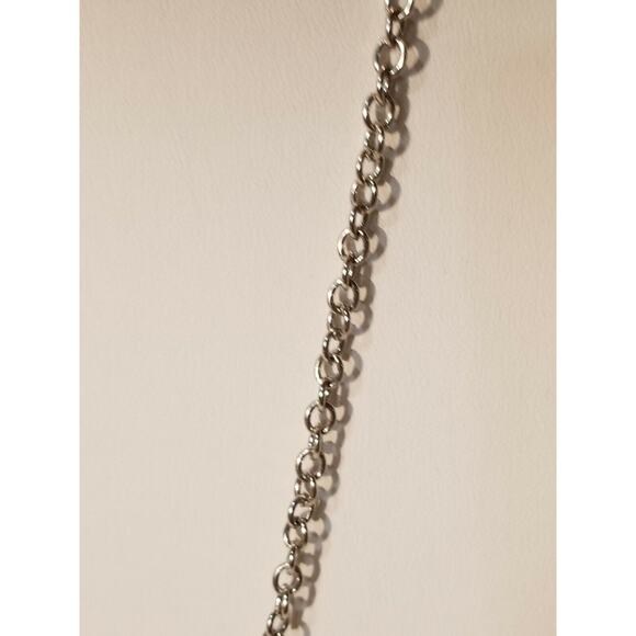 Vintage 1946 red and silver necklace b78* - Picture 8 of 12